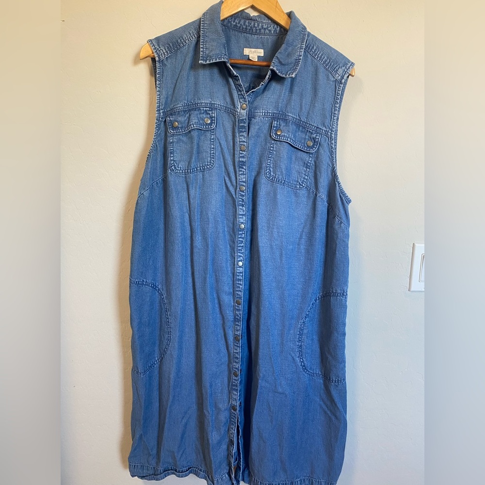 J.Jill denim chambray dress 3x
